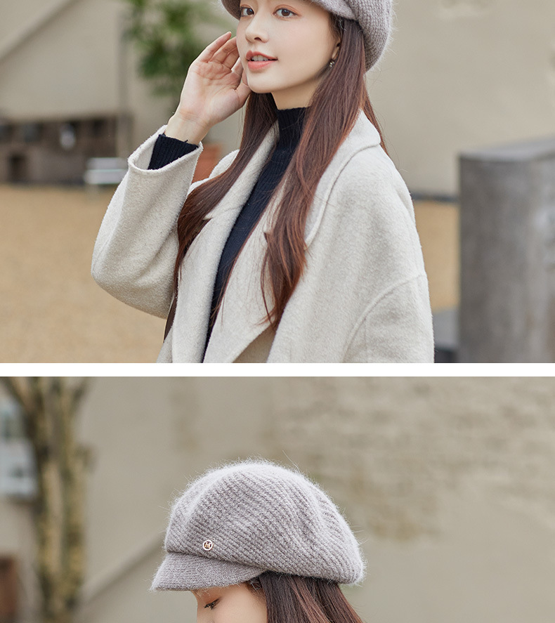 Gestrickte Damen Schiebermütze Mit Ohrenschutz Und Samtfutter_voghion.com