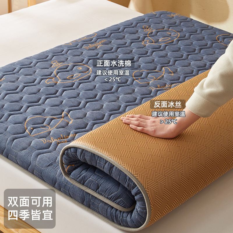 アイスシルクマットマットレスクッション家庭用寝室180x200レンタル専用畳マットレス冬と夏用5|undefined