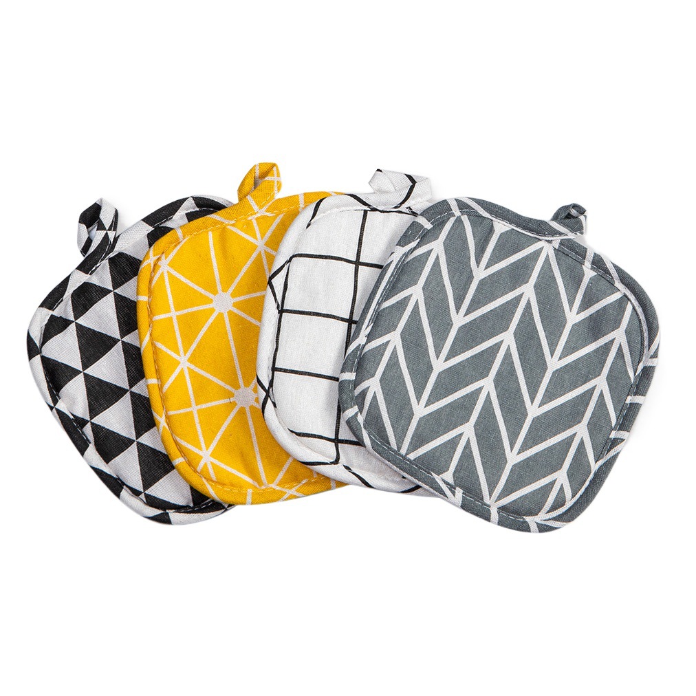 Espesado de algodón y lino estera de aislamiento de la cocina multiusos anti-escaldado olla estera tela de aislamiento estera de estilo nórdico mantel de aislamiento de la cocina multiusos anti-escaldado