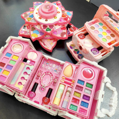 クロスボーダー子供化粧品セット女の子おもちゃ女の子诞生日プレゼント小さな王女メイクボックス絵メイク専用