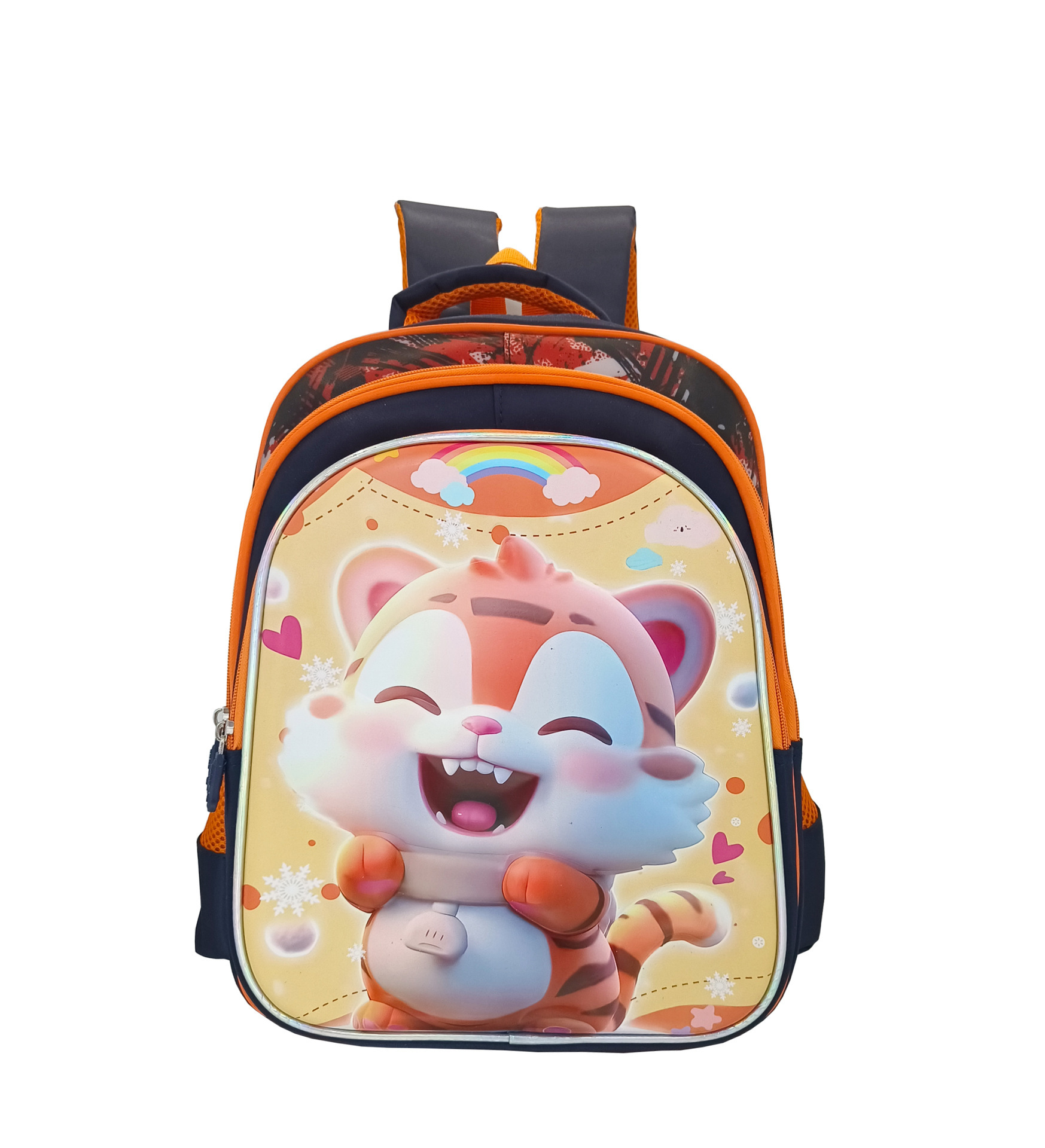 Juego de mochila escolar de nailon de tres piezas, mochila infantil para estudiantes de primaria, mochila ligera con ruedas, lonchera bonita