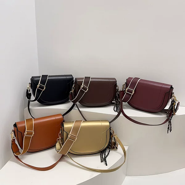 Cross-Border Foreign Trade Light Luxury Shoulder Bag for Women, New Style Bags, High Aesthetic Value, Simple Crossbody Bag, Handbag, Underarm Flap Bag