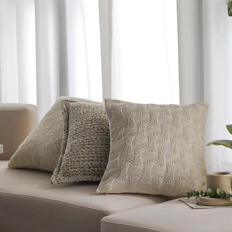 Luz de lujo de alto nivel sofá almohada de soporte suave almohada modelo de hotel almohada de ventana flotante almohada de cabello