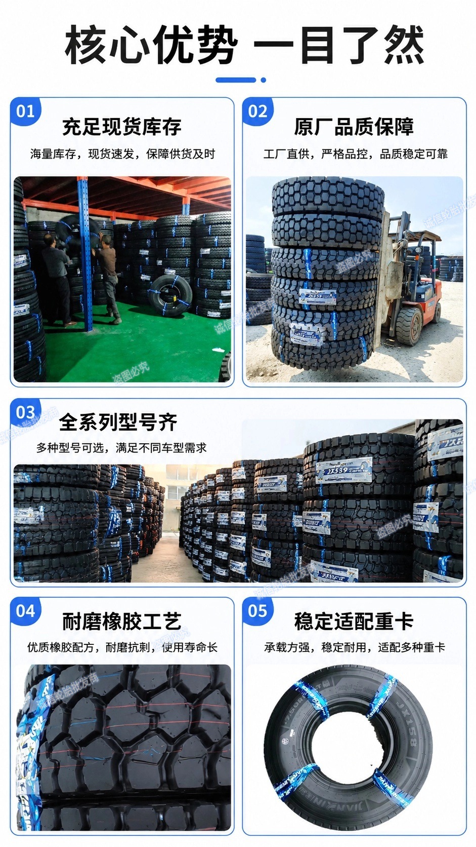 Jianxin 700/750/825R16 all-steel wire truck tire 900/1000R20 Ma-tan vacuum heavy-duty tire