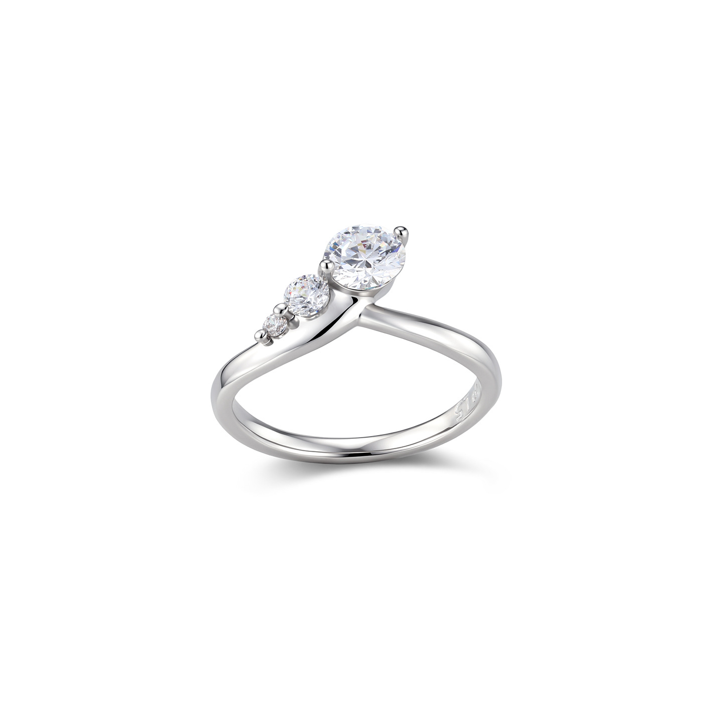 Xuping simple ins anillo de aleación de cobre estilo lujoso temperamento ligero anillo de boda damas joyas transfronterizas al por mayor