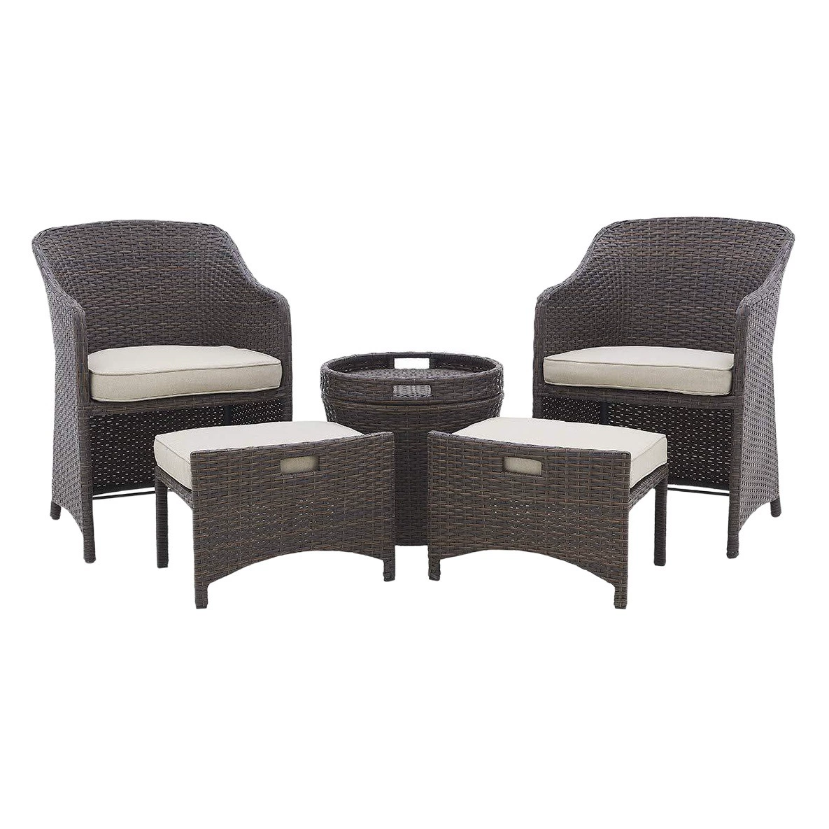 Хранение ротанга для хранения на открытом воздухе внутренний дворик Открытый балкон стол и стулья Небольшая комбинация Вилла, кровать и кафе, диван для отдыха