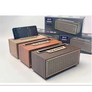 New Xm-5H Bluetooth Speaker Stand Subwoofer Retro Portable Computer Wireless Card Fm Small Speaker