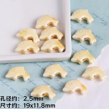 新款秋冬海洋系列贝壳海星鱼陶瓷串珠 diy手链项链手机链散珠材料