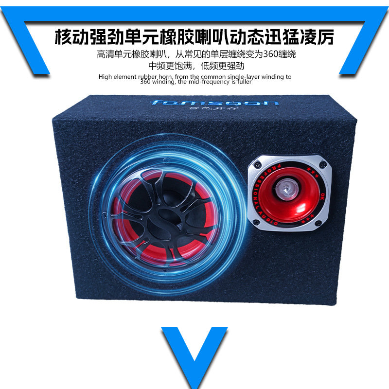 TDR wireless Bluetooth 220V Home speaker Super Bass Car Subwoofer 12V car 24v tunnel audio