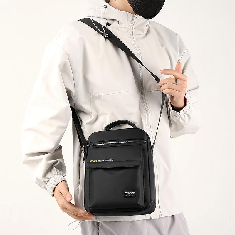 Wepower nuevos hombres casual simple bolso de hombro portátil de gran capacidad de almacenamiento bolsa de mensajero bolso de negocios