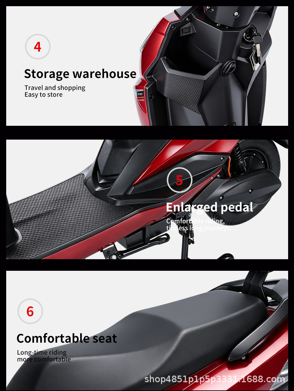 In-stock export of Warwolf 3 electric vehicle with EEC product certification and COC certificate, foreign trade source for sample production, electric motorcycle factory