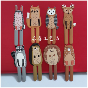Factory direct supply Nordic animal creative magnetic refrigerator stickers cute cartoon nail-free magnetic hook