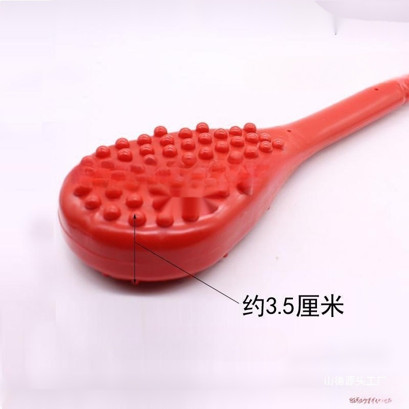 加重加厚硅胶按摩锤加长经络拍痧板捶背老人经络敲打棒穴位拍|undefined