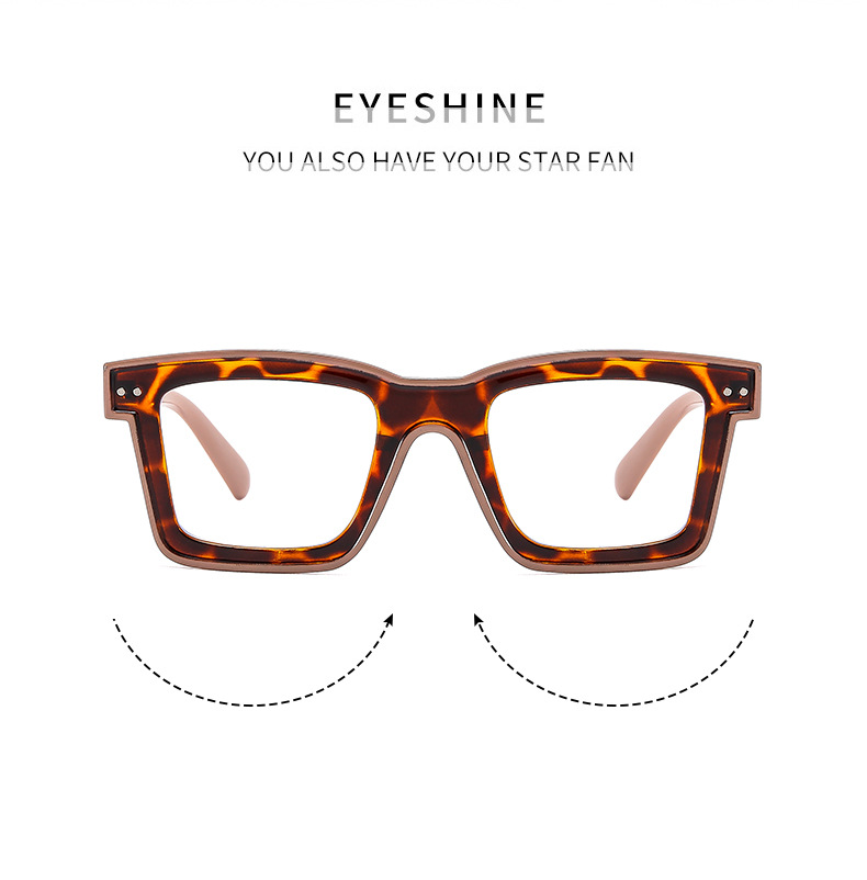 Ac Lens Material Square Glasses Style Daily Occasion Color Block Pattern Fashion Color Block Ac Square Full Frame Optical Glasses