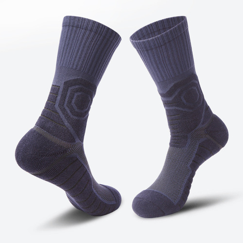 Elite Combat Basketball Socks with Thick Terry Sole Professional Tall-Crew Athletic Socks Men Mid-Crew High-Crew Long-Crew Socks Wholesale