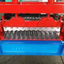 非洲搏杠机彩钢板镀锌板波浪瓦设备外贸波纹瓦压瓦机