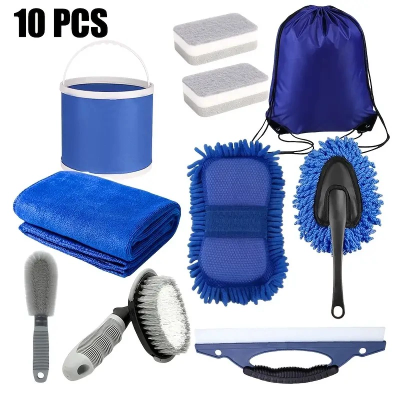 10 комплектов автомобильных щеток для кондиционирования воздуха круглая щетка для красоты щетка щетка щетка щель набор для чистки автомобиля