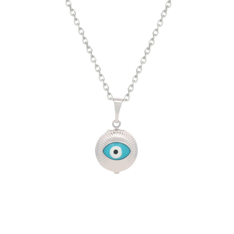 Collar de Ojo de Diablo Multicolor de Xuping Jewelry, Diseño Único, Estilo Moderno, Cadena para Clavícula, Joyería al por Mayor