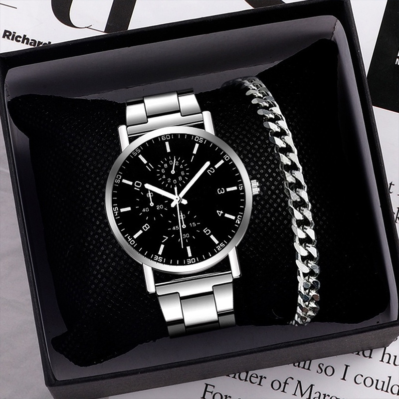メーカー直営シンプルwatch安いプレゼント腕時計卸売り _ 合金帯石英腕時計男性ビジネススーツ|undefined