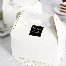 手提慕斯西点盒炸鸡外卖毛巾卷甜品打包盒批发简约糕点包装盒礼盒