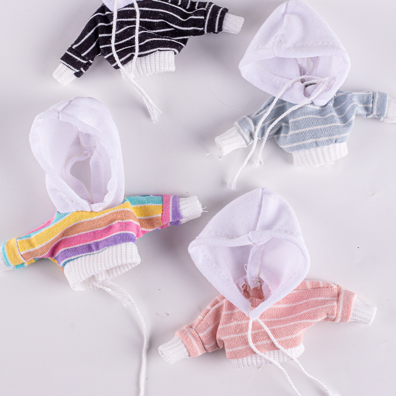 Ob11 Baby Clothes 12 Points Bjd Doll Clothes Sweatshirt Multi-Color Hooded Hooded Cross-Border Wholesale
