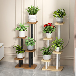 Iron Flower Rack Floor-Standing Living Room Balcony Flower Rack Flower Pot Rack Multi-Layer Pothos Succulent Rack Indoor Flower Rack