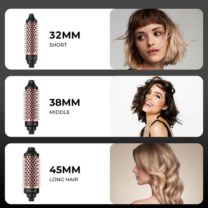 国境を越えた赤外線電気ヘアカーリングコーム多機能家庭用スリーインワンヘアチェンジヘアカーリングコームカーリングとストレート両用ヘアストレートコーム|undefined