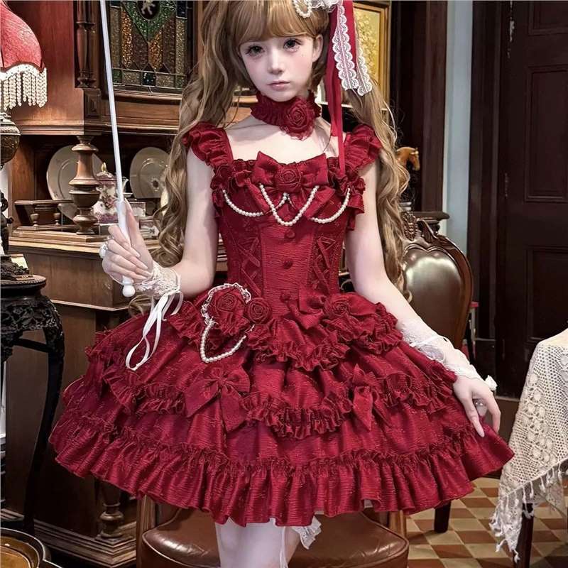 现货洛丽塔裙子lolita巴巴露亚jsk礼服连衣裙优雅Lolitacos公主|undefined