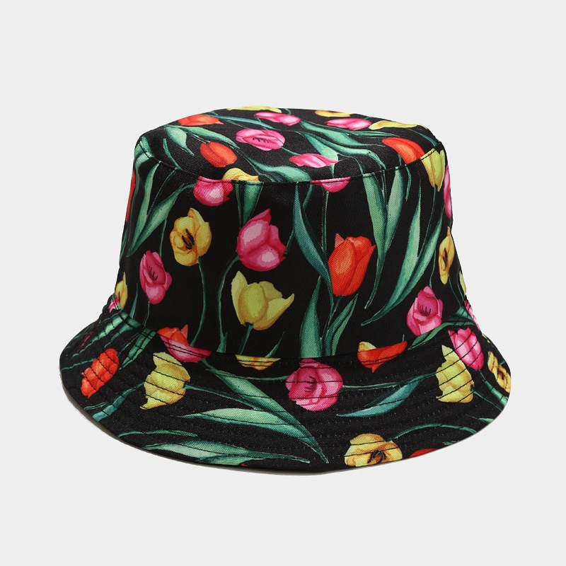 Women's Fashion Graffiti Double-sided Wide Eaves Bucket Hat display picture 16