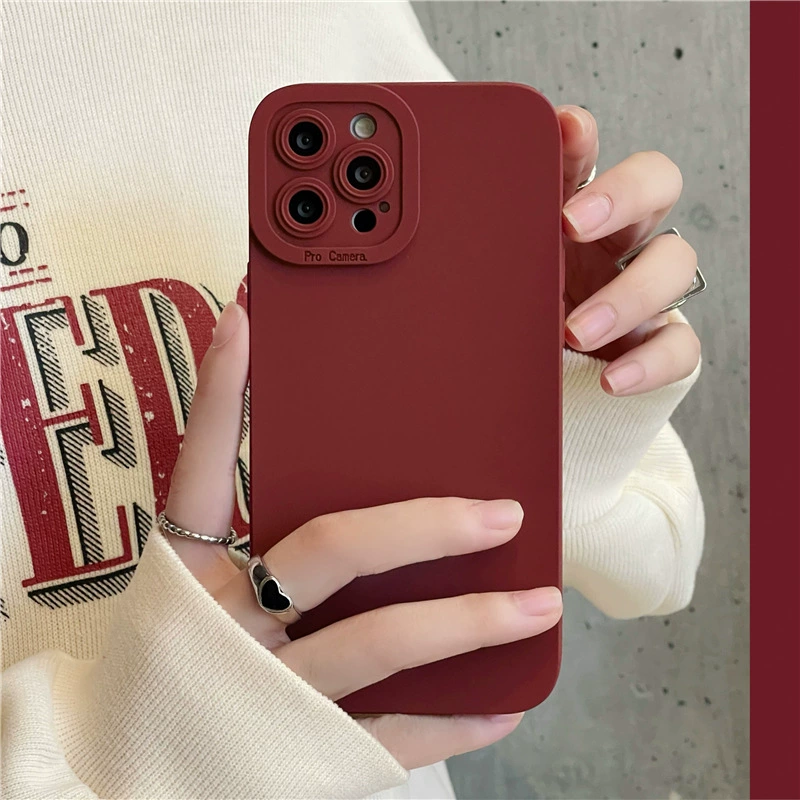 Айфон Apple, бордовый iPhone 13/12, совместимый силиконовый чехол для телефона, 12прмх, iphone, 8плюс