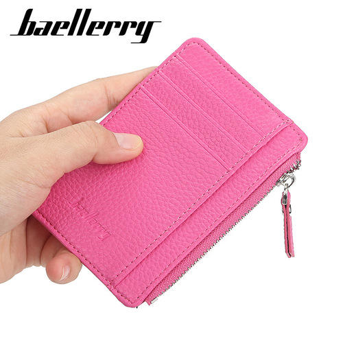 baellerry men's and women's card holder Korean style simple multi-card slot driver's license card holder versatile thin bank card holder