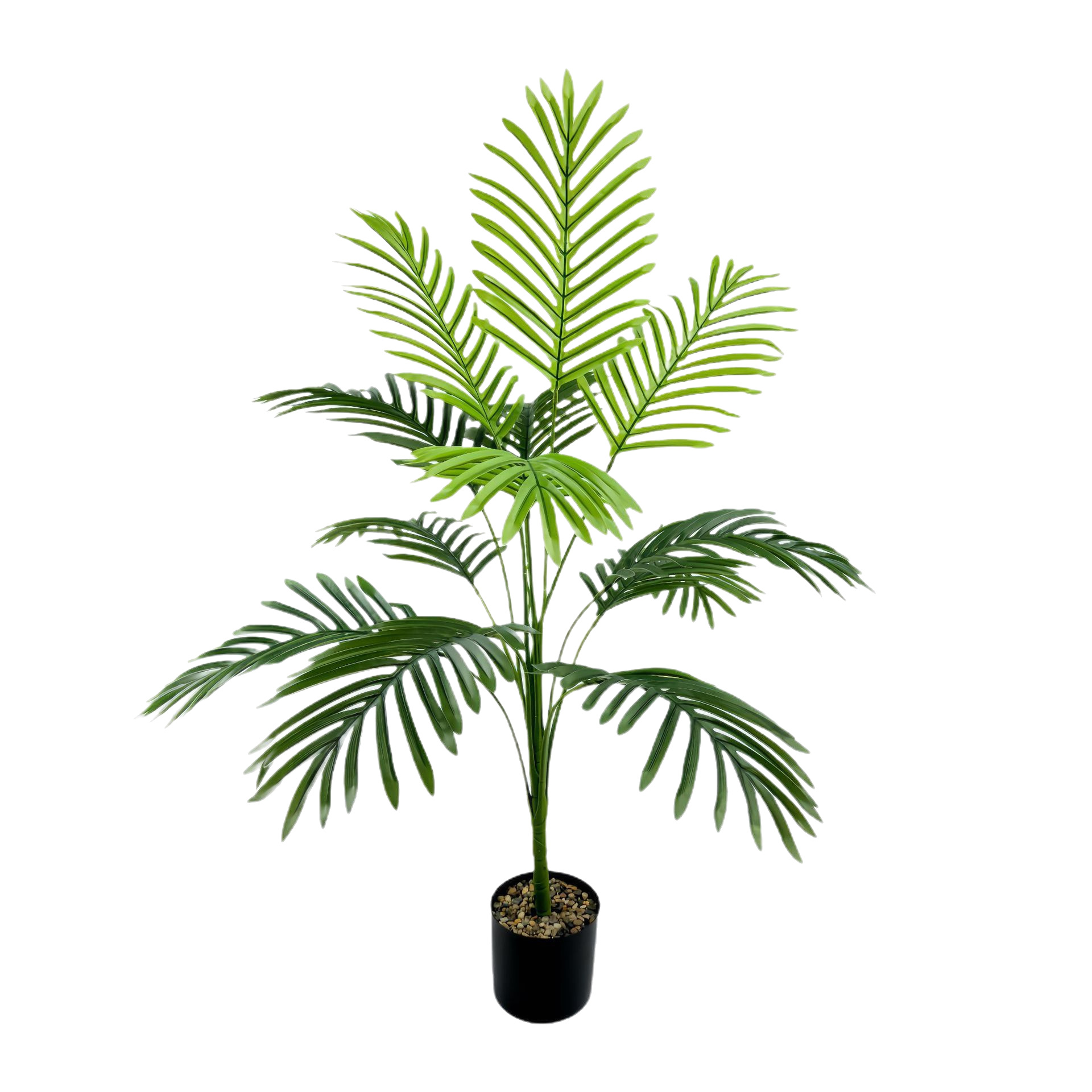 Decoración transfronteriza a gran escala Decoración de girasol de cola suelta Simulación de paisajismo interior Ventilador de planta Combinación de hojas de girasol Simulación de paisajismo de plantación verde