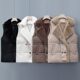 Factory wholesale new cotton-padded vest lapel drawstring solid color waistcoat winter thickened three-dimensional cut sleeveless cotton-padded jacket