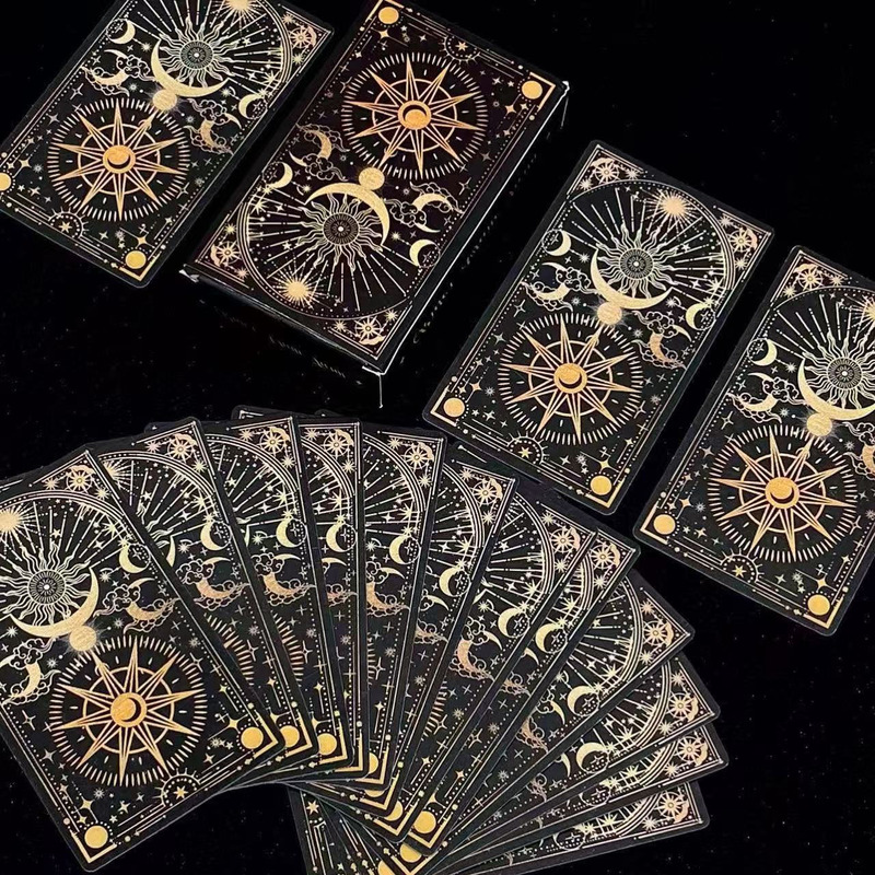 Tarot West Classic High-Value 78-Card Tarot Deck New Original Learning Tarot Black Gold Tarot Cards Tarot West Classic High-Value 78-Card Tarot Deck New Original Learning Tarot Black Gold Tarot Cards