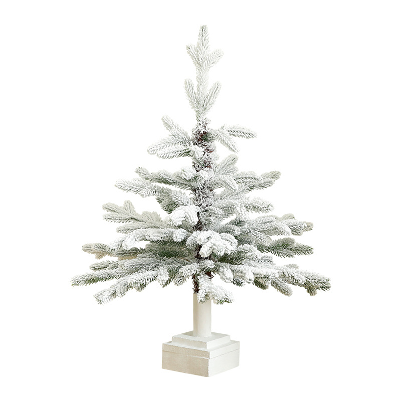 Navidad nuevo PE madera de nieve árbol de Navidad cifrado decoración de árbol de Navidad decoración de escritorio árbol de Navidad decoración de Navidad