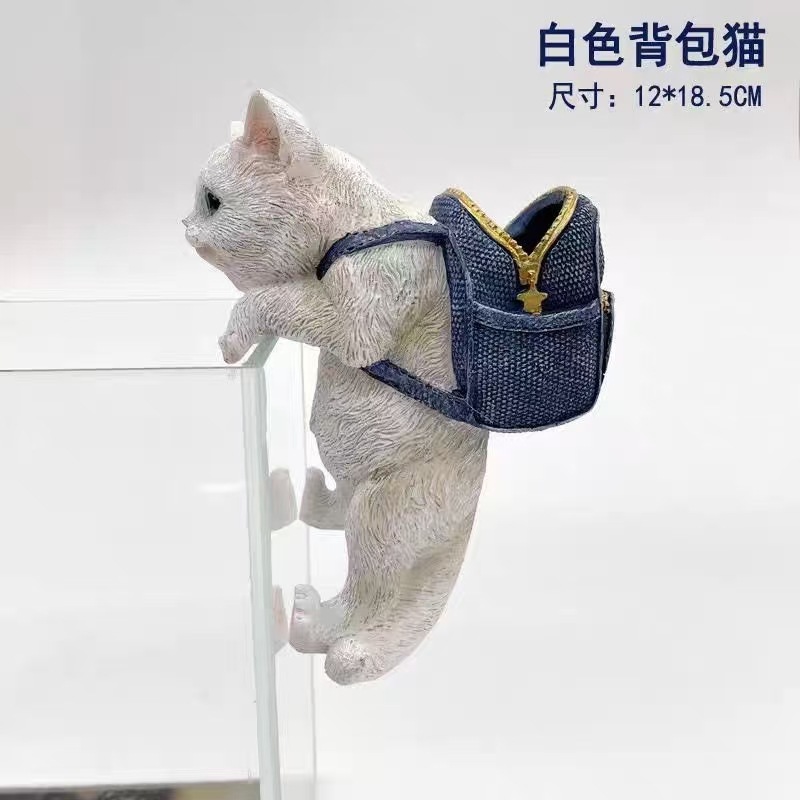 Adornos de animales de dibujos animados creativos, adornos, simulación de paisaje, pecera, almacenamiento, cilindro colgante, fabricante de colgantes de portalápices