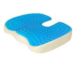 记忆棉凝胶坐垫清凉冰垫PU慢回弹美臀车内透气椅垫久坐