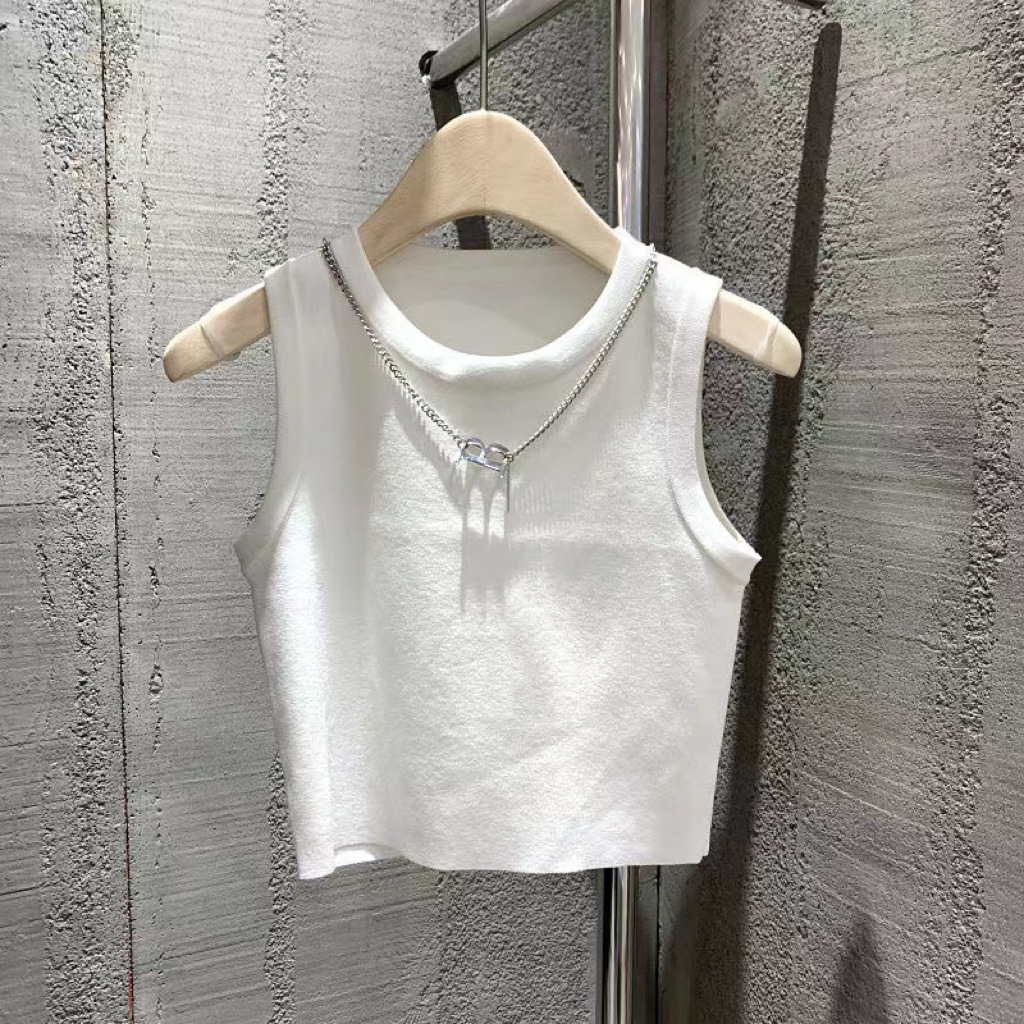 Los niños de verano nuevo estilo coreano simple chaleco Yuantong sin mangas stretch slim fit ropa interior de moda chaleco del todo-fósforo