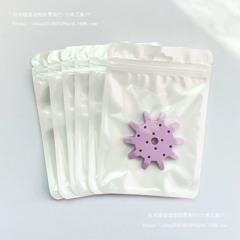 Пакет Ziplock, красочный голографический пакет цвета макарон, утолщенный прозрачный костяной пакет, брюки с карманами с герметичным клапаном для ювелирных изделий, упаковочный пакет для кистей для макияжа