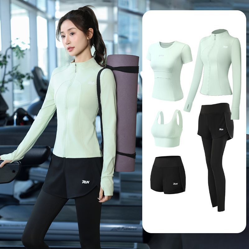 Trajes de yoga para mujeres de verano ropa deportiva suelta rápida ropa seca para correr trajes de mujeres de la mañana comercio al por mayor