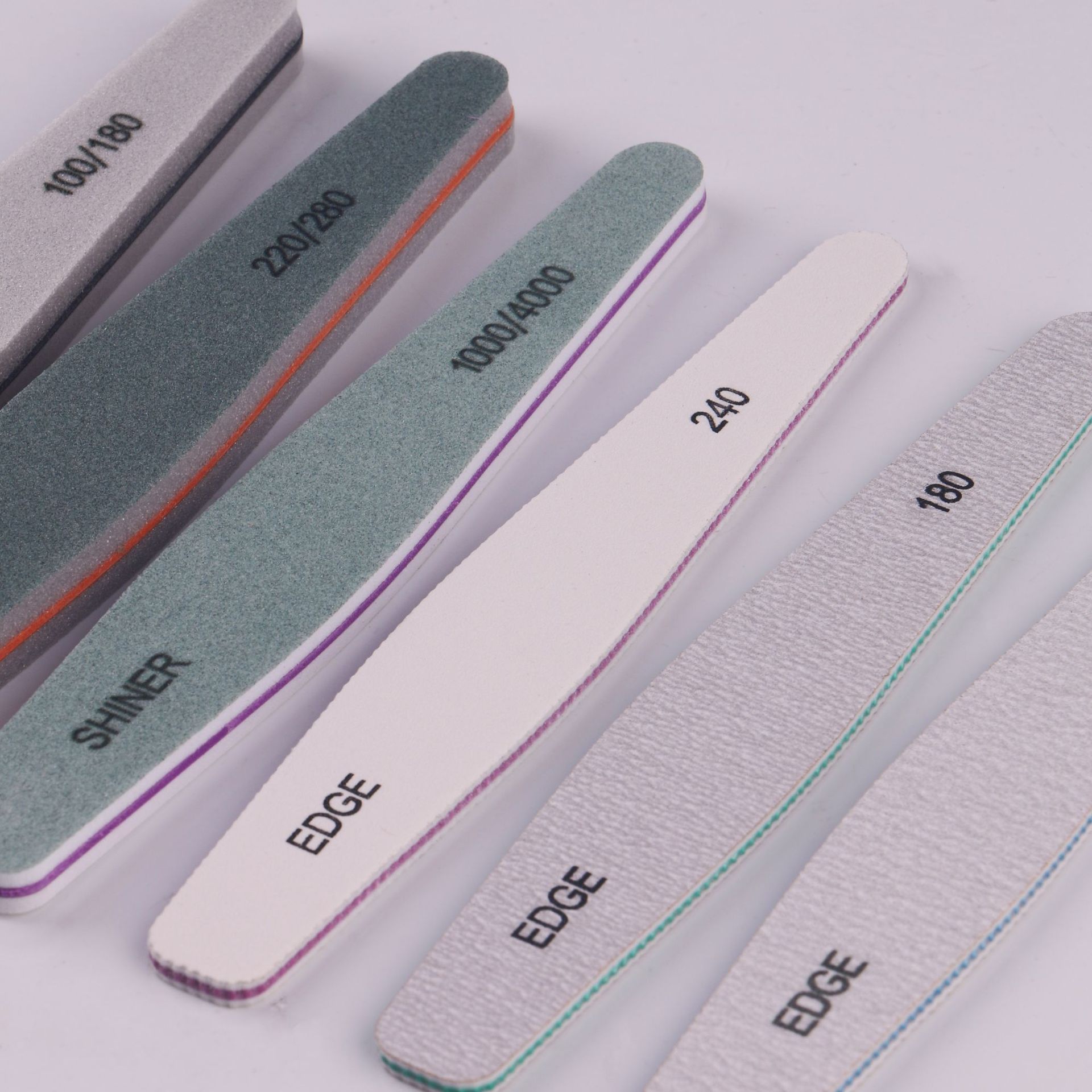 Transfronterizo 6 conjuntos de uñas conjuntos de esponja frotar barra de pulido archivo de uñas barra de pulido herramientas de cuidado de uñas