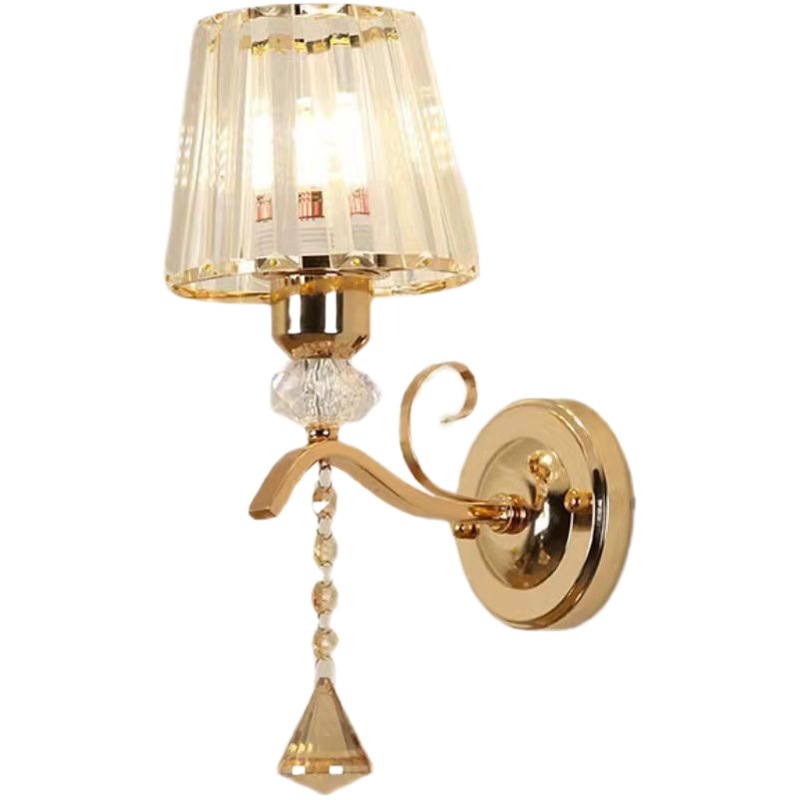 Lámpara de pared de cristal de suministro transfronterizo Nordic moderna sala de estar decoración lámpara de pared pasillo dormitorio lámpara de noche Venta caliente lámpara de pared