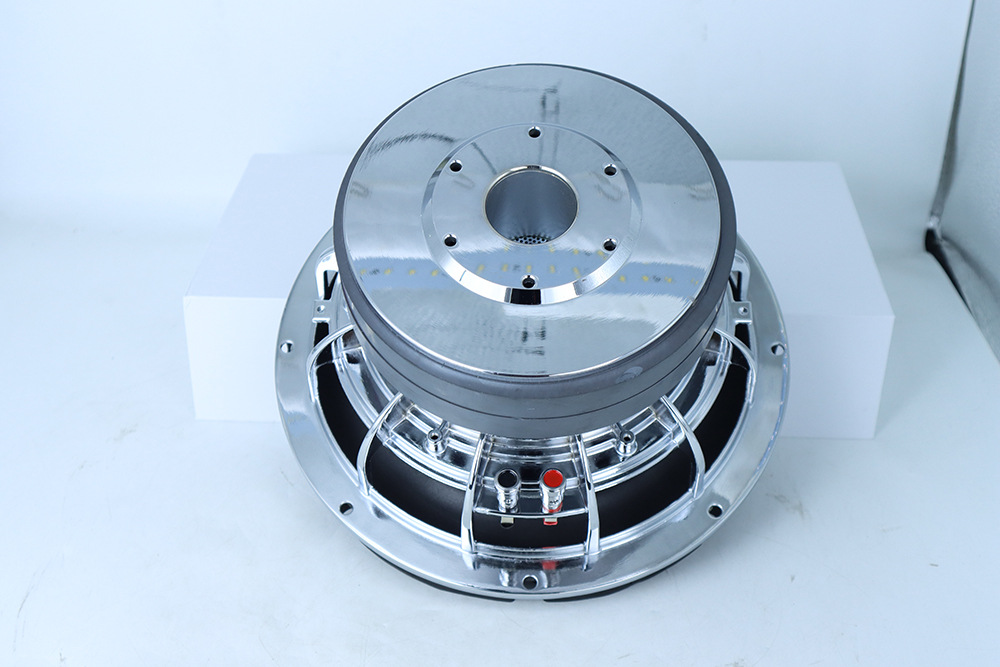 Dm 10inch New Passive Subwoofer Speaker 4+4Ohm Dual Magnet Dual Coil Design Silver Aluminum Alloy Basket