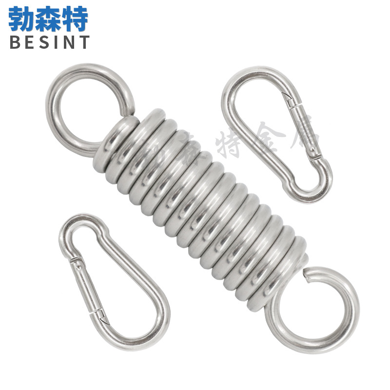 304 telescópica primavera gancho traje hamaca silla colgante suspensión buffer dispositivo giratorio al aire libre silla colgante columpio Accesorios