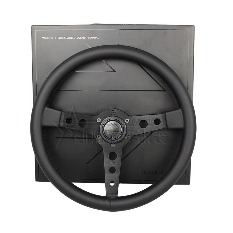 Cross-Border Hot-Selling Car Modification P5 Steering Wheel Leather 14-Inch 350mm Racing Competition Concave Mo Cross-Border Hot-Selling Car Modification P5 Steering Wheel Leather 14-Inch 350mm Racing Competition Concave Mo