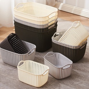 Plastic storage basket, board game, toy, storage system, increased thickness