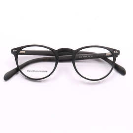 圆茗眼镜2024新款板材眼镜框圆形男女同款工厂现货批发T010