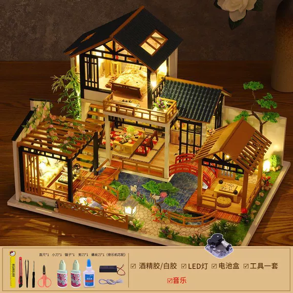 Linyuan Tianju+Tools Glue+Lamp+Music