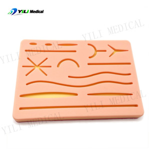 Surgical Suture Module Silicone Model Medical Students Practice Surgical Wound Suture Skin Training Model Ready for Sale