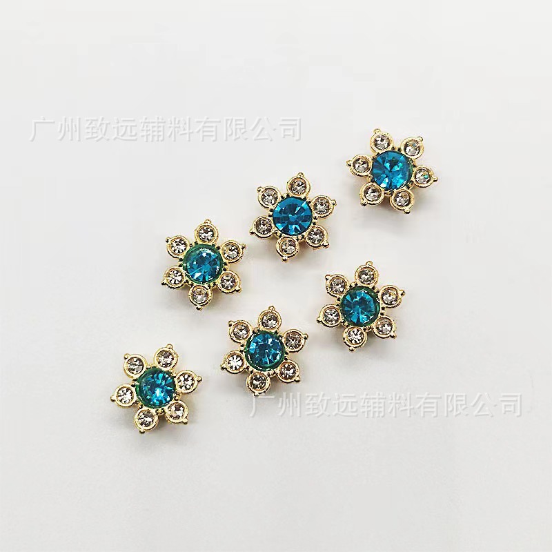 Adorno 3D de flor de ciruelo con diamantes de imitación de 12 mm para manualidades, decoración de bordes de diamantes, accesorios para vestidos de novia. image 8